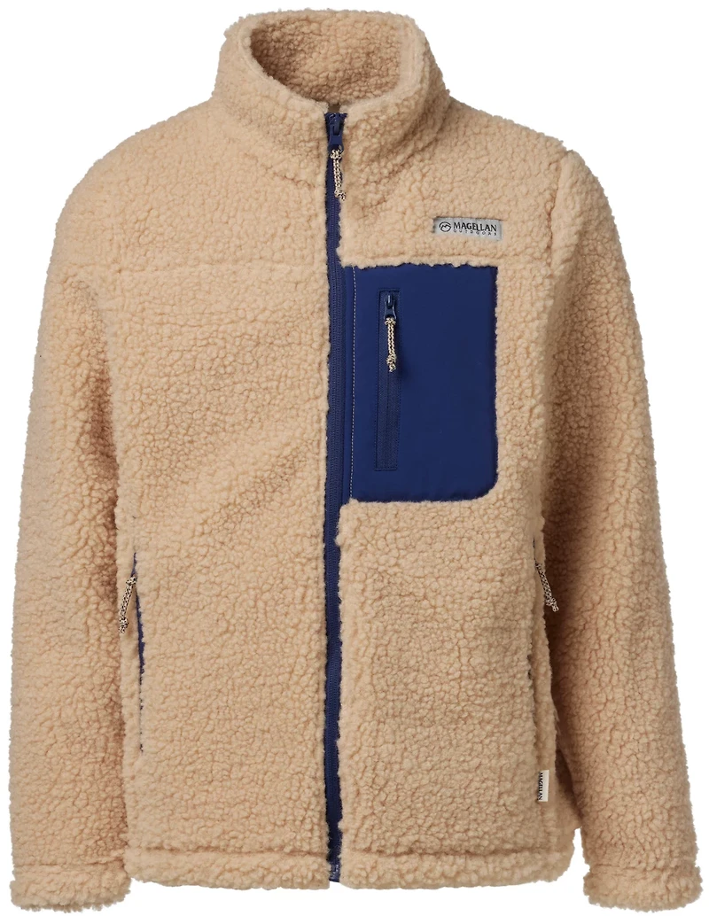 Magellan Outdoors Boys' Campfire Rugged Sherpa Fleece Jacket