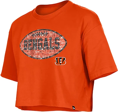 New Era Girls' Bengals Flip Sequins T-shirt