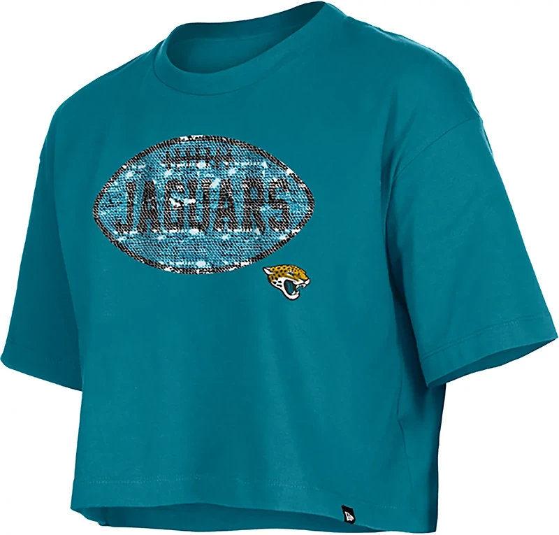 New Era Girls' Jaguars Flip Sequins T-shirt