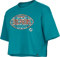 New Era Girls' Dolphins Flip Sequins T-shirt