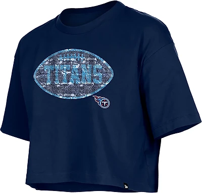 New Era Girls' Titans Flip Sequins T-shirt