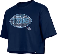 New Era Girls' Titans Flip Sequins T-shirt