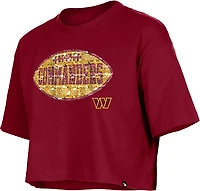 New Era Girls' Commanders Flip Sequins T-shirt