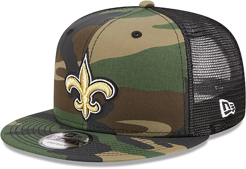 New Era Men's New Orleans Saints EG OTC Camo Trucker 9FIFTY Cap