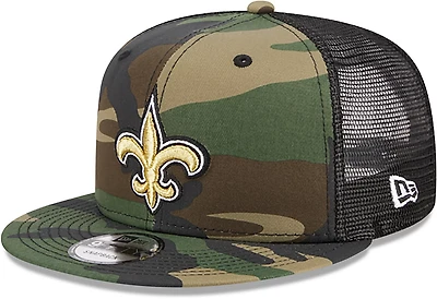 New Era Men's New Orleans Saints EG OTC Camo Trucker 9FIFTY Cap