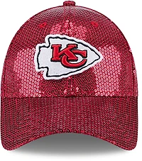 New Era Women's Kansas City Chiefs Sequin OTC 9FORTY Cap