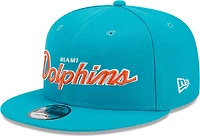 New Era Men's Dolphins Script OTC 9FIFTY Cap