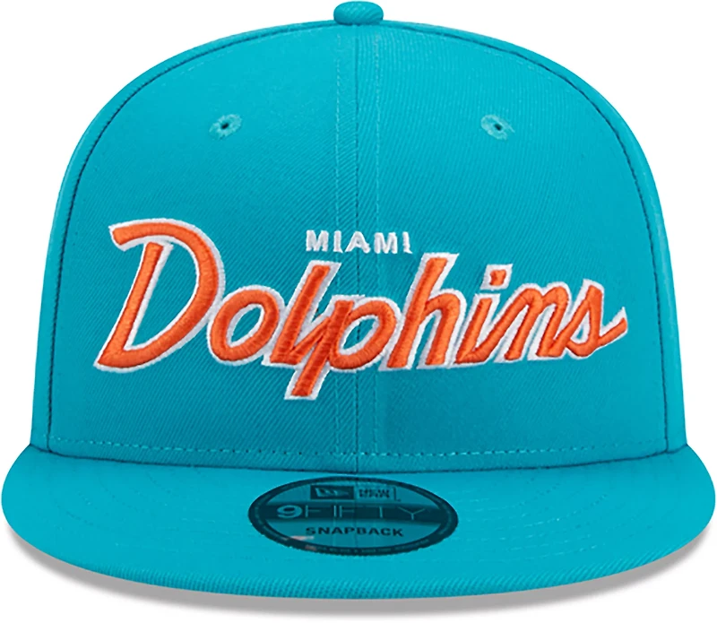 New Era Men's Dolphins Script OTC 9FIFTY Cap