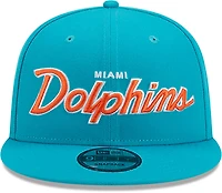 New Era Men's Dolphins Script OTC 9FIFTY Cap