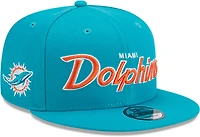 New Era Men's Dolphins Script OTC 9FIFTY Cap