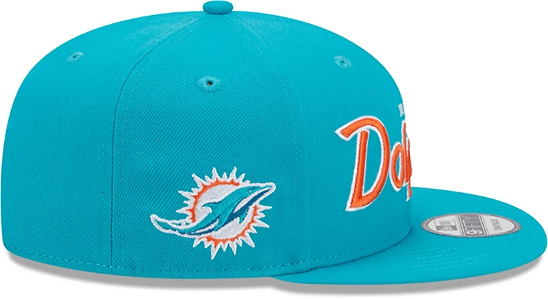 New Era Men's Dolphins Script OTC 9FIFTY Cap