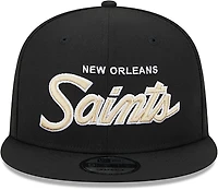 New Era Men’s New Orleans Saints Script OTC 9FIFTY Cap