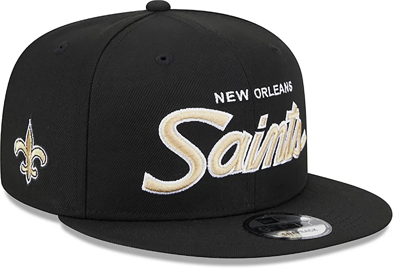 New Era Men’s New Orleans Saints Script OTC 9FIFTY Cap