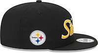 New Era Men's Steelers Script OTC 9FIFTY Cap
