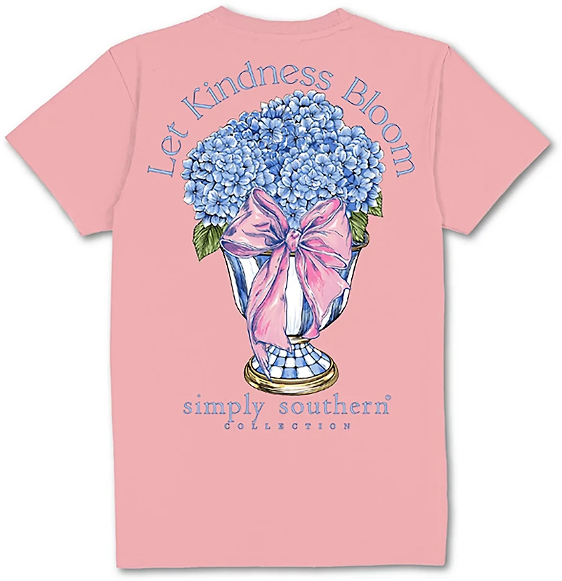 Simply Southern Women's Bloom Tearose Graphic Tee