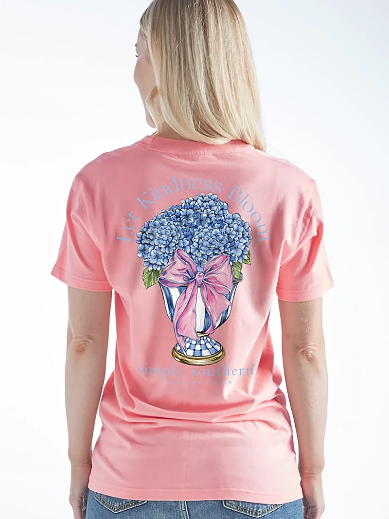 Simply Southern Women's Bloom Tearose Graphic Tee