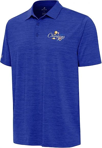 Antigua Men's Oklahoma City Thunder 2025 Finals Champions Layout Short Sleeve Polo
