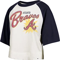 '47 Atlanta Braves Women's Flare Raglan Crop T-shirt