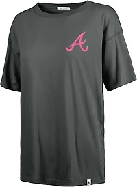 '47 Women's Atlanta Braves High Spirits Sadie Short Sleeve T-shirt