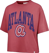 47 Women's Braves Shale Montauk Crop T-shirt