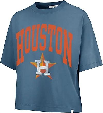 47 Women's Astros Shale Montauk Crop T-shirt