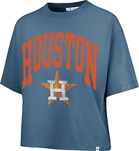 47 Women's Astros Shale Montauk Crop T-shirt