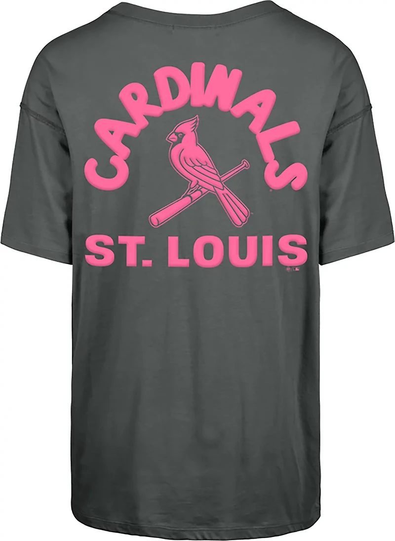'47 Women's St. Louis Cardinals High Spirits Sadie Short Sleeve T-shirt