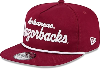 New Era Men's University of Arkansas Team Script Golfer Cap