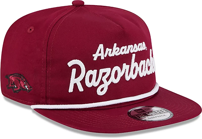 New Era Men's University of Arkansas Team Script Golfer Cap