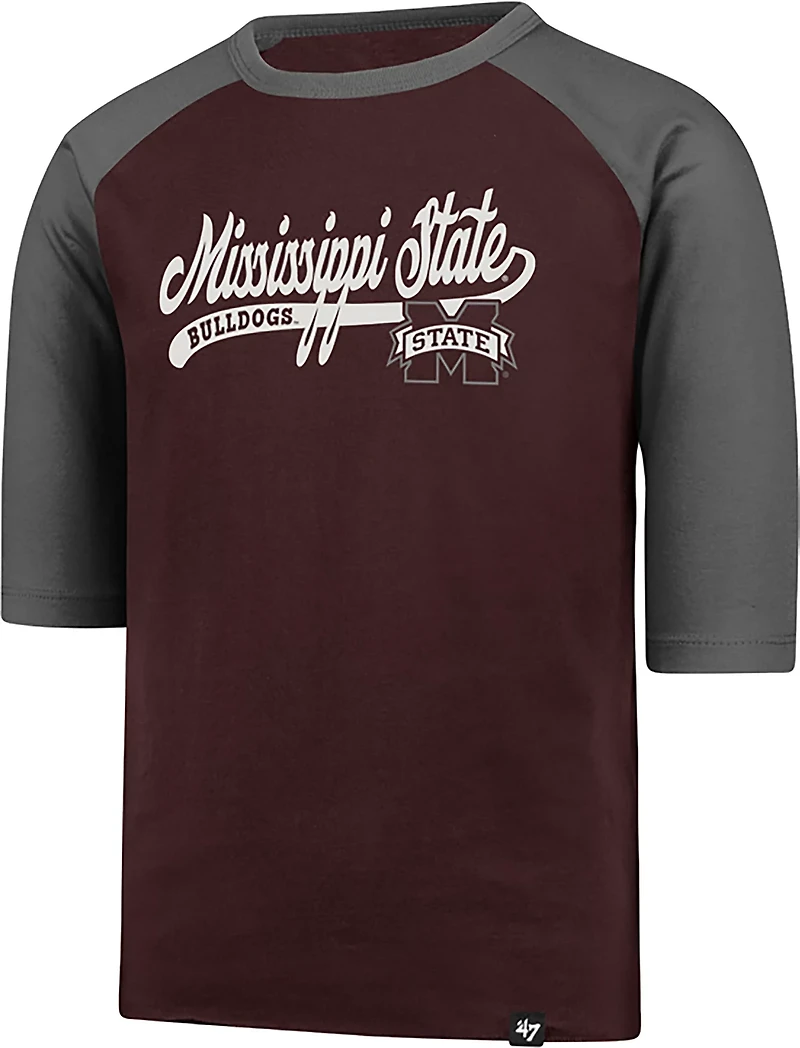 '47 Mississippi State University Boys' Super Script Line Drive Raglan Graphic T-shirt