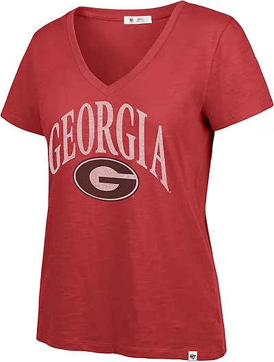 47 Women's Georgia Tried N True Slub V-neck T-shirt