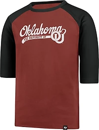 '47 University of Oklahoma Boys' Super Script Line Drive Raglan Graphic T-shirt