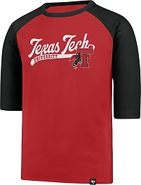 '47 Texas Tech University Boys' Super Script Line Drive Raglan Graphic T-shirt