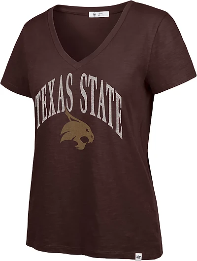 47 Women's Texas State Tried N True Slub V-neck T-shirt