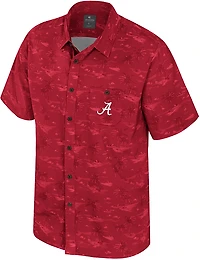 Colosseum Athletics Men's Alabama Atmosphere Camp Shirt