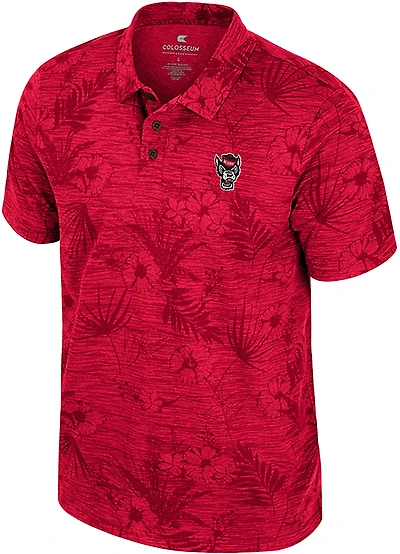 Colosseum Athletics Men's NC State Groves Printed Polo Shirt