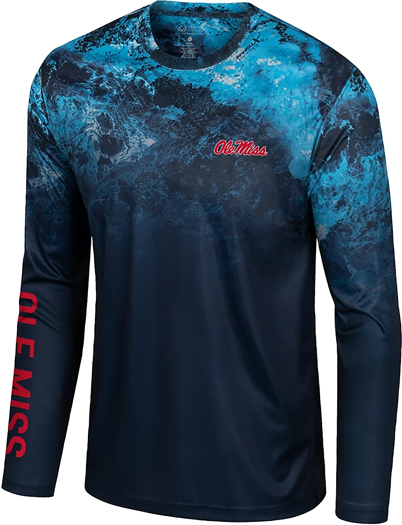 Colosseum Athletics Men's Ole Miss Realtree Panama Performance Long Sleeve T-shirt