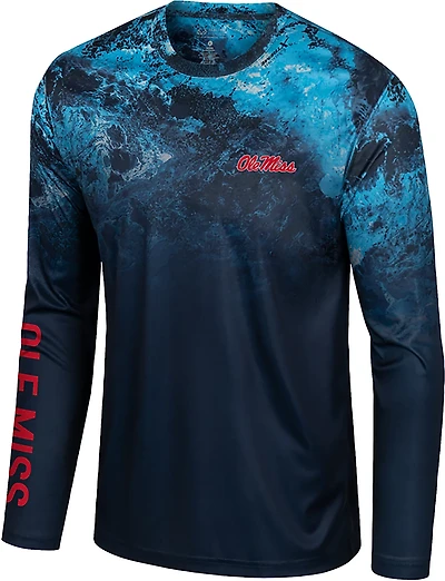 Colosseum Athletics Men's Ole Miss Realtree Panama Performance Long Sleeve T-shirt