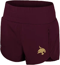 Colosseum Athletics Women's Texas State Stop By High Waist Shorts