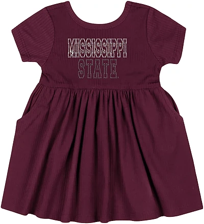 Colosseum Athletics Infants' Mississippi State Flarietta Short Sleeve Dress