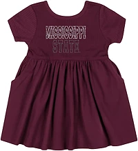 Colosseum Athletics Infants' Mississippi State Flarietta Short Sleeve Dress