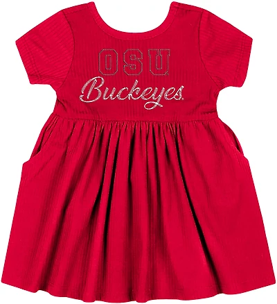 Colosseum Athletics Infants' Ohio State Flarietta Short Sleeve Dress