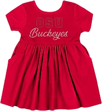 Colosseum Athletics Infants' Ohio State Flarietta Short Sleeve Dress