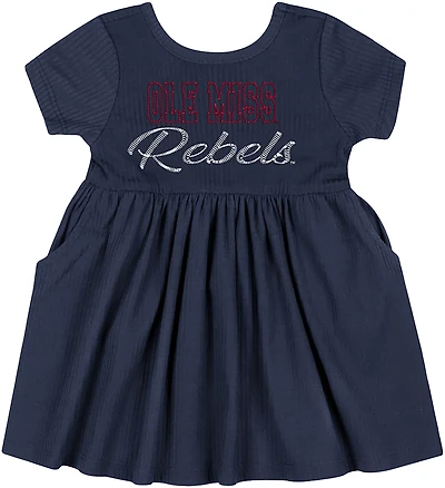 Colosseum Athletics Infants' Ole Miss Flarietta Short Sleeve Dress