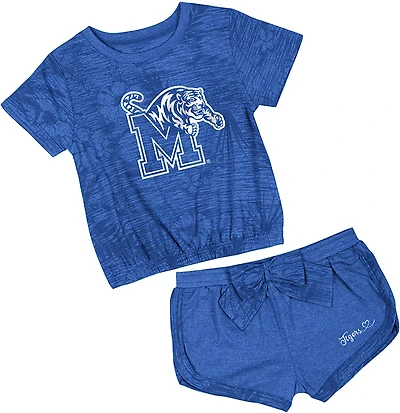 Colosseum Toddlers' Memphis Fern T-shirt and Bow Short Set