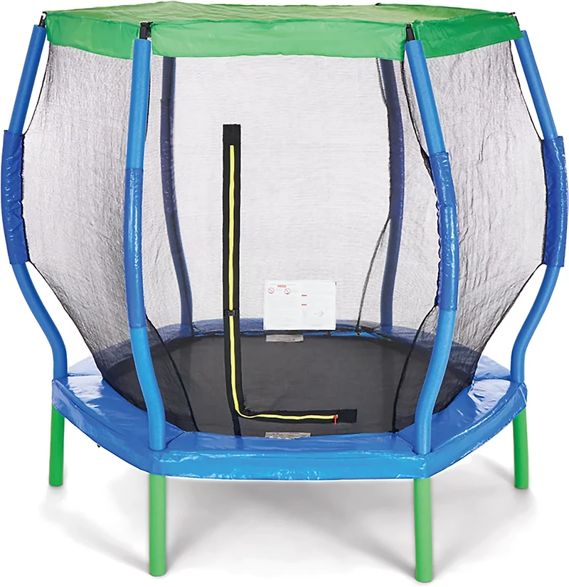 AGame 7 ft Round Trampoline with Sunshade Cover