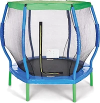 AGame 7 ft Round Trampoline with Sunshade Cover