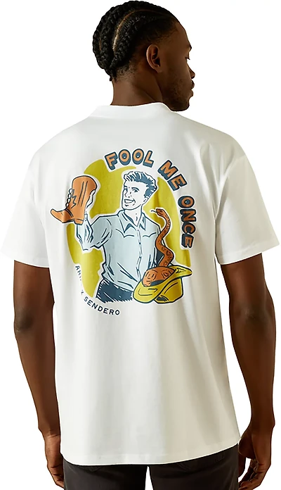 Ariat Men's Sendero Fool Me Once Short Sleeve Crew Graphic T-shirt
