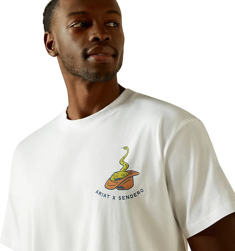 Ariat Men's Sendero Fool Me Once Short Sleeve Crew Graphic T-shirt