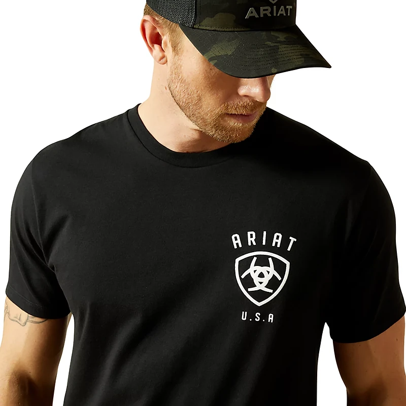 Ariat Men's Faded Bull Short Sleeve Crew Graphic T-shirt